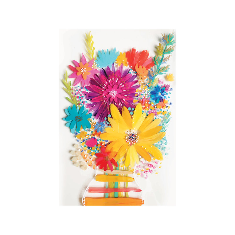 Bouquet IV 1 Piece Wrapped Canvas Painting, 66.04 cm H x 45.72 cm W x 1.91 cm D