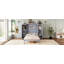 Lit escamotable double, lit escamotable double en bois avec 2 garde-robes et tablette de rangement, cadre de lit plateforme pliable-1700518972-1700518974
