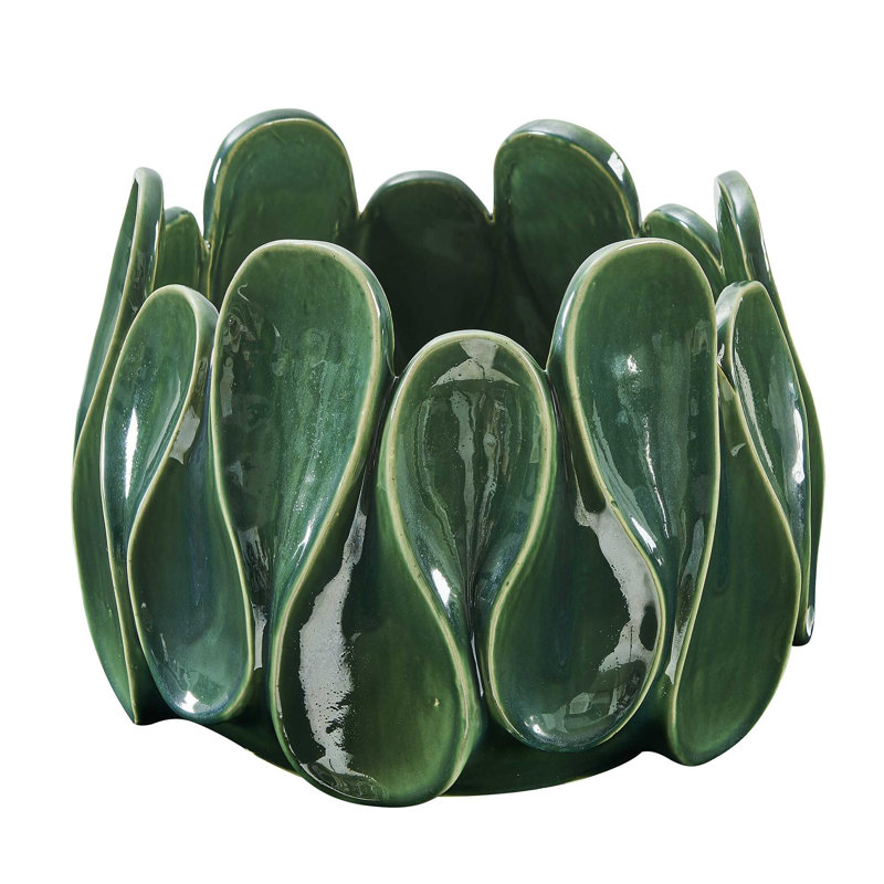 Uttermost Petal Pinch Indoor-Outdoor Bowl