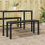 100 cm W Steel Garden Bench-2001751414