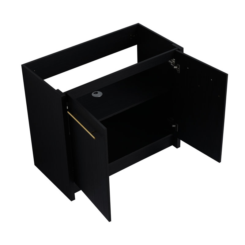 Meuble-lavabo autoportant de 36 pouces - châtaignier noir, pratique châtaignier, organisation efficace
