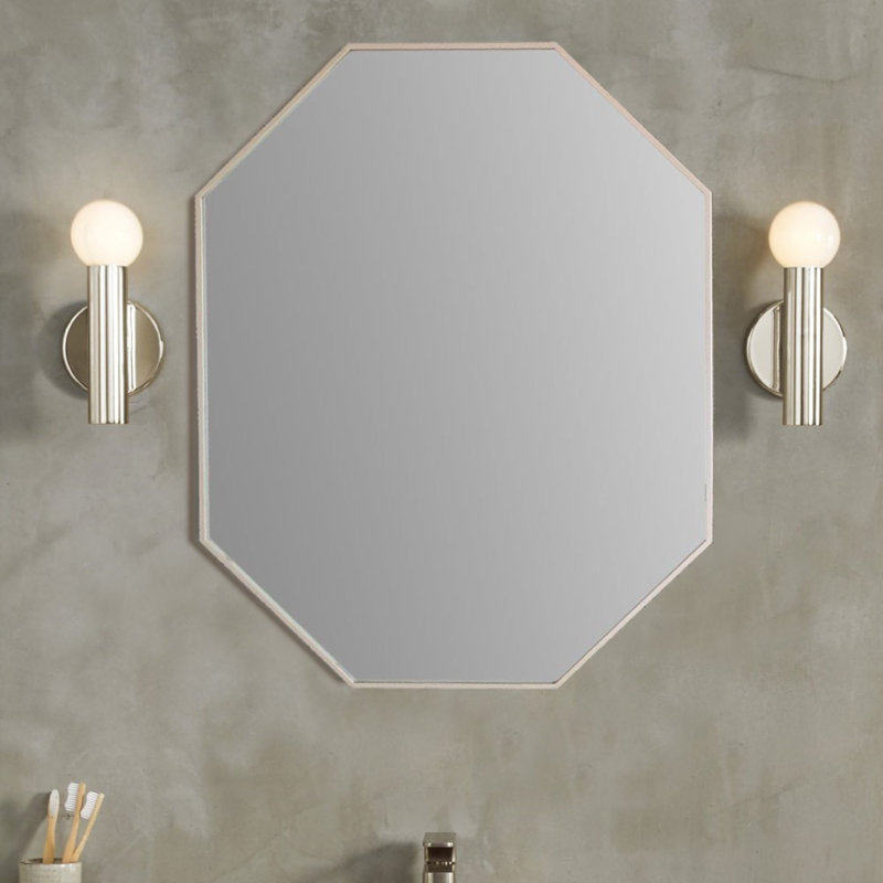 Ollins Wall Mirror, Silver