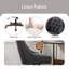 Chaise de bureau en lin-1573079855