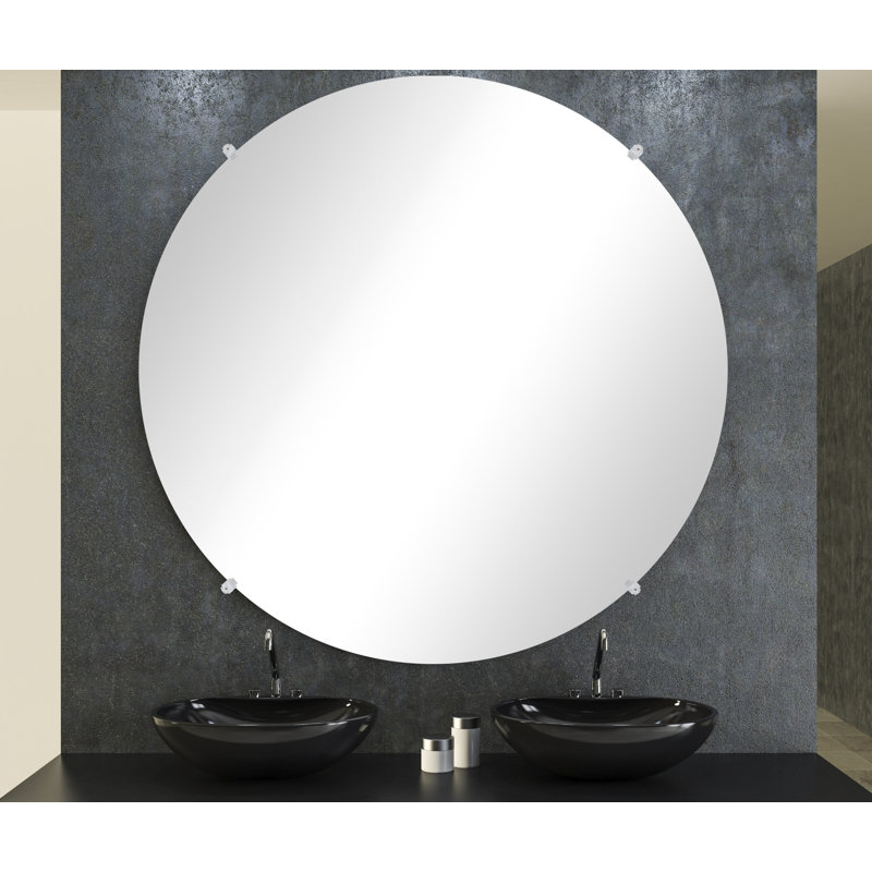 Miroir décoratif sans cadre modern Korin, 37 po x 37 po