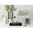 Bradshaw 18" W Hand-Finished Wood and Glass Serving Tray