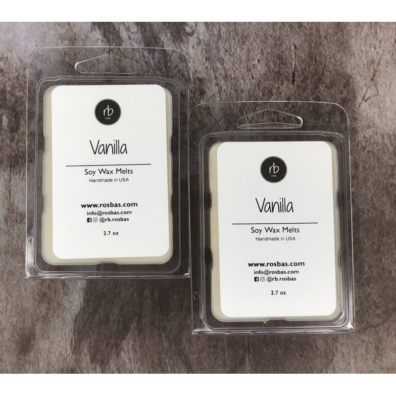 Cire de soja parfumée à la vanille fondue - versée à la main, longue durée, combustion propre, 2