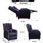 Fauteuil inclinable en cuir de polyuréthane moderne de style course pour siège de jeu-117586316