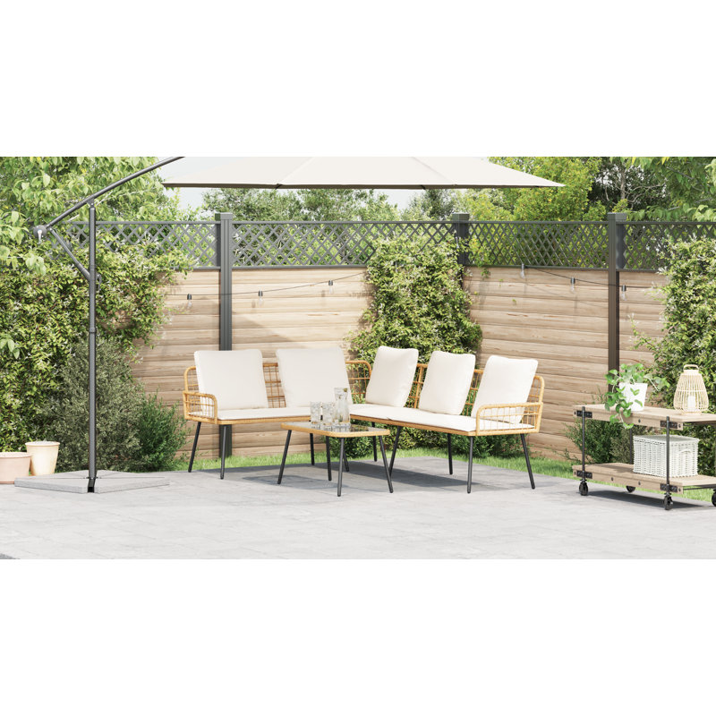 Ensemble de canapé de jardin avec coussin vidaXL 2 pièces vidaXL