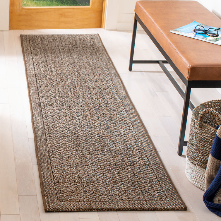 Tapis en sisal tissé jacquard Palm Beach