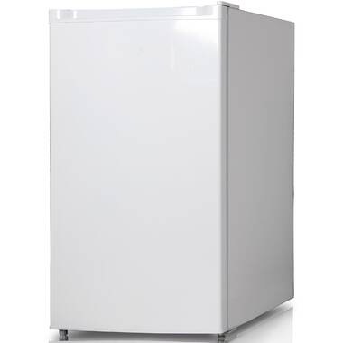BLACK+DECKER BCRK43W Compact Refrigerator Energy Star Single Door Mini  Fridge with Freezer, 4.3 cu. ft., White
