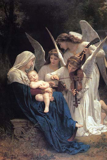 Chanson des anges-reproduction de photo, H 30 po x l 20 po x P 1,5 po