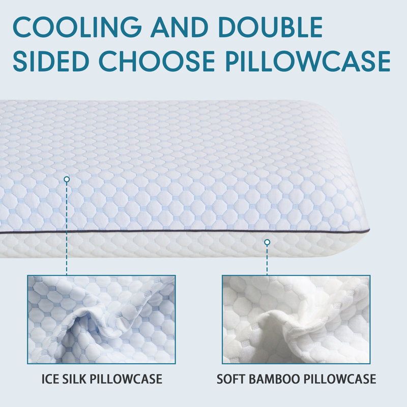 Tiana Memory Foam Cooling Pillow, Standard