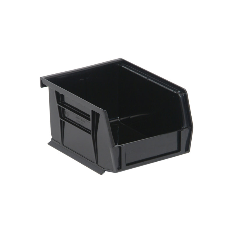  QUS210CO - Ensemble de 24 bacs noirs ultra-résistants empilables et suspendus L 6 po x l 5 po x H 3 po, 66.66