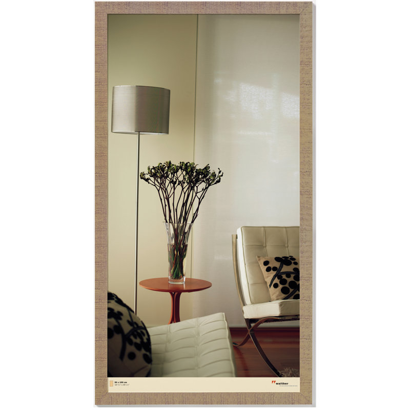 Solid Wood Rough Sawn Surface Picture Frame, 94.4cm H x 64.4cm W, Beige Brown