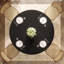 Round Metal Base Dining Table-1919351860