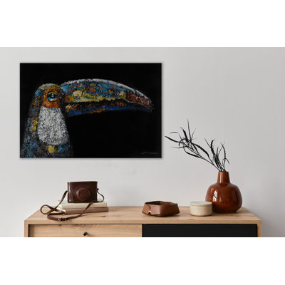 Ornamental Toucan - No Frame Rectangle Painting on Canvas