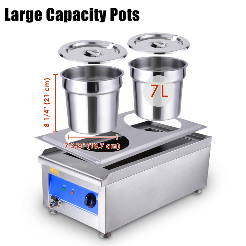 Buffet commercial en acier inoxydable WeChef 1200W