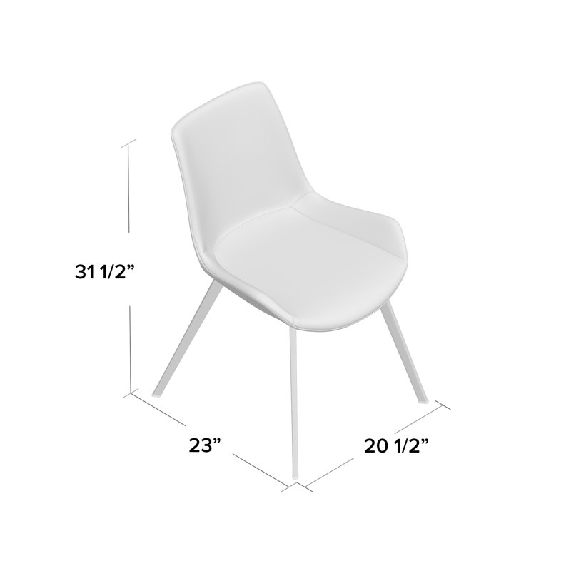 Zhora 18'' H Upholstered Side Chair, Gray