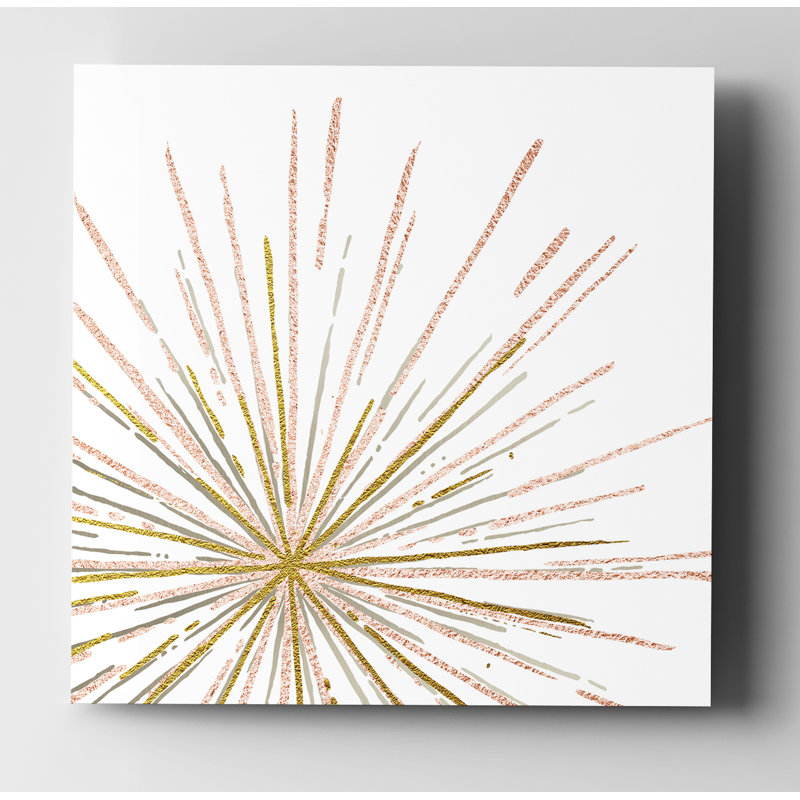 «Glam Burst», reproduction de peinture à l'huile sur toile tendue, H 24 po x l 24 po x P 1,5 po, Toile tendue