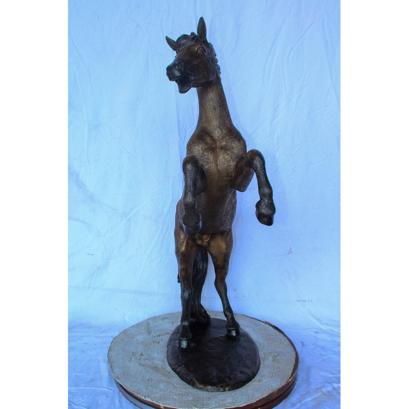 Nifao Collection Exquisite Galloping Horse Bronze Statue, Exceptional Detail 28" x 12" x 40"H