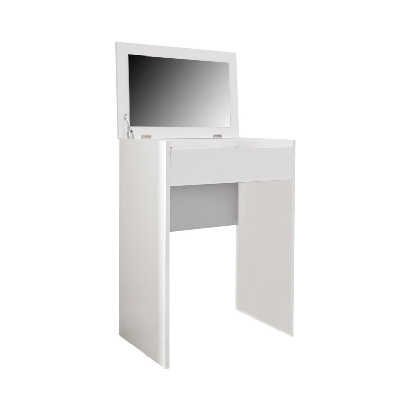 Maisie Dressing Table with Mirror, White