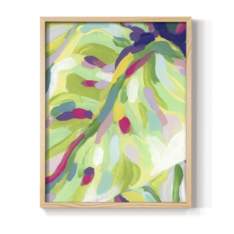«Bright Tropical Abstraction I», Naturel, H 21 po x l 17 po