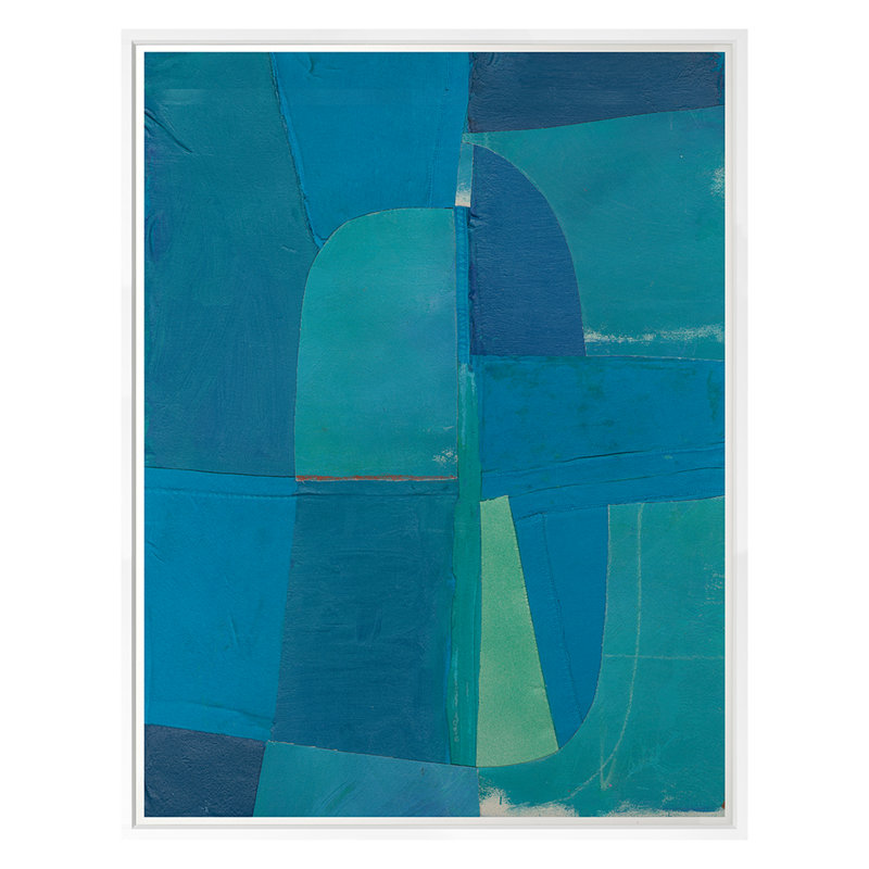 Sea Bottom Print by Ngo, PC, 24" H x 21" W x 1.25" D, White Framed