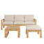 Ensemble de canapé modulaire d'extérieur 3 pièces