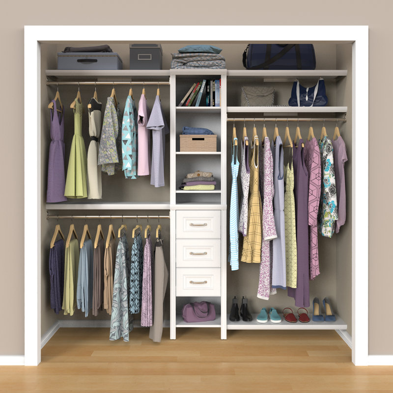 Ensemble de tiroirs en bois blanc Impressions pour la tour Impressions, H 8,7 po x l 13,39 po x P 13,23 po