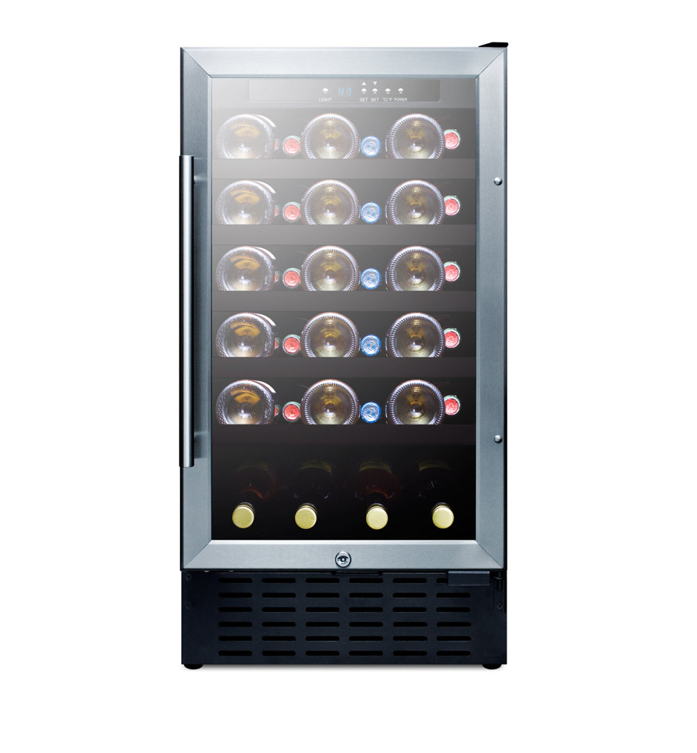 34 Bottle Freestanding/Built-In Wine Refrigerator Summit Appliance 