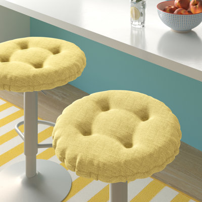 Non-Slip Solid Barstool Seat Cushion, 14-Inches Round