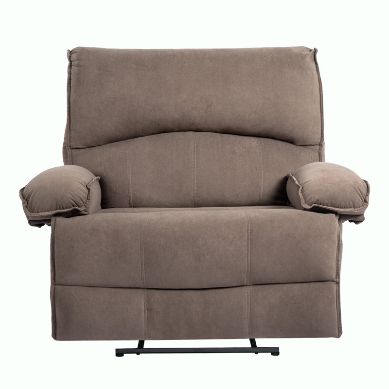 Oversized Manual Recliner Chair, Brown