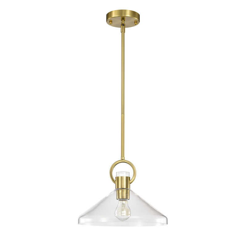 Luminaire suspendu 1 lumière Andros, Laiton