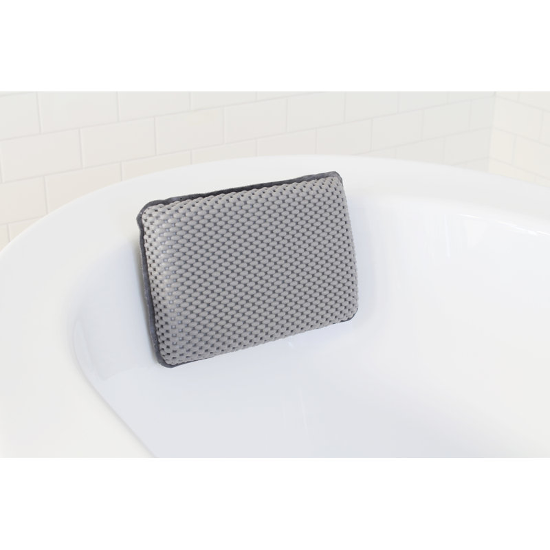 Marne Suction Bath Pillow, Gray