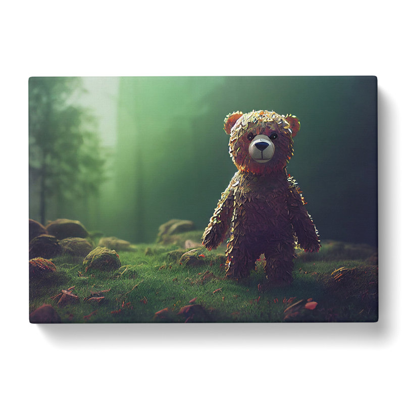 Sublime Teddy Bear - Wrapped Canvas, 40cm H x 60cm W x 3cm D