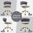 Home Office Chair, Velvet Upholstered Task Chair With Woven Open Back, 360° Swivel Desk Chair With Wheels, Adjustable Vanity Chair, Computer Chair For Office, Studio-1088771805