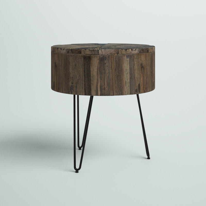Everby Metal Legs End Table