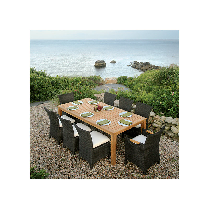 Wainscott Outdoor Dining Table, 42" W x 85" L x 29" H