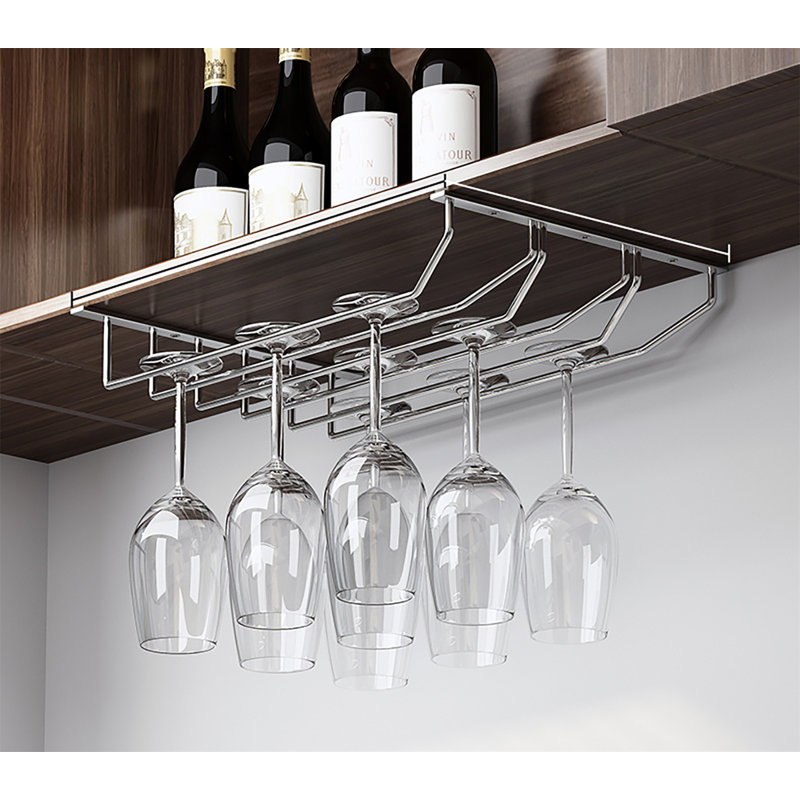 Support à verres à vin suspendu Home, H 1,57 po x l 11,02 po x P 12,99 po