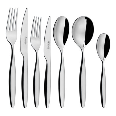 Rivers Collection 56 Piece Stainless Steel Cutlery Set , Service for 8, Loxely