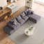 Ensemble de canapé modulaire en forme de L Boneless de 132 po avec 6 coussins-215155072