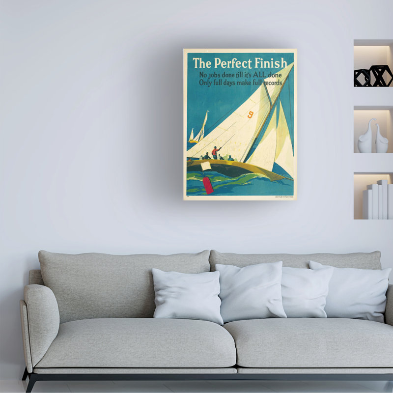 Art sur toile Marcus Jules The Perfect Finish, H 19 po x l 14 po