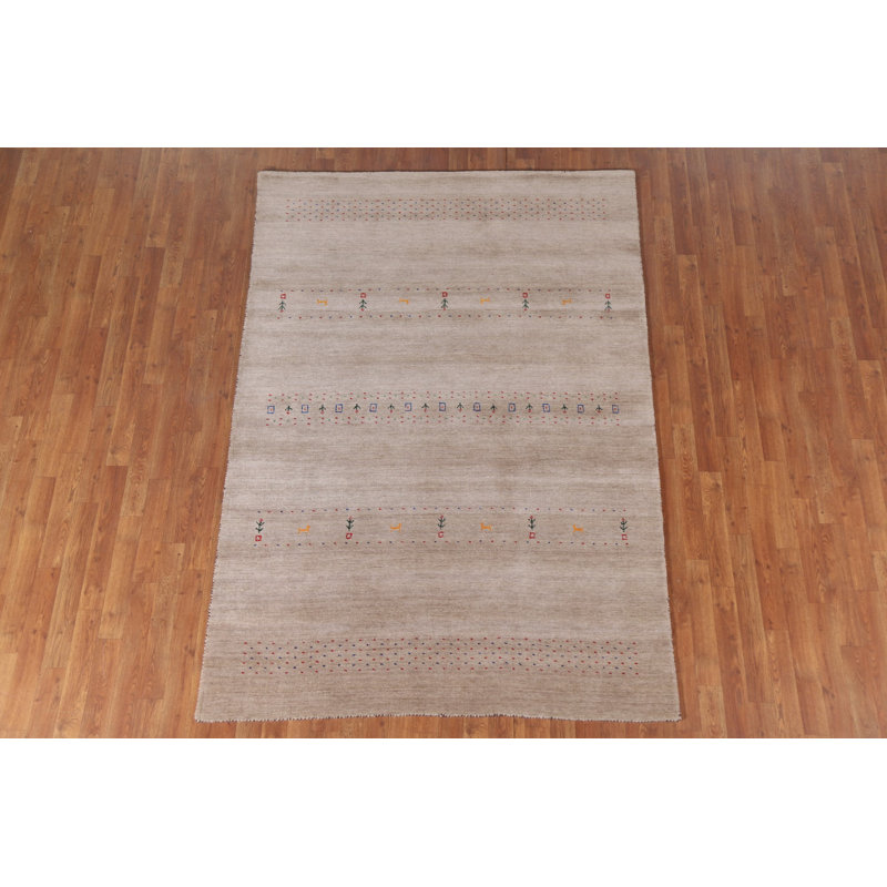 Tapis indien fait à la main Gabbeh 5 x 8