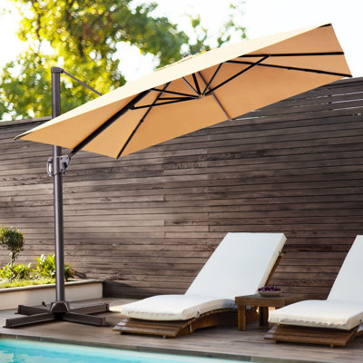 Kasem 128'' X 104'' Cantilever Umbrella, Weighted Base Does Not Include