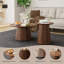 Pièces de tables basses et de cocktail, ensemble de maison moderne en bois aggloméré noyer