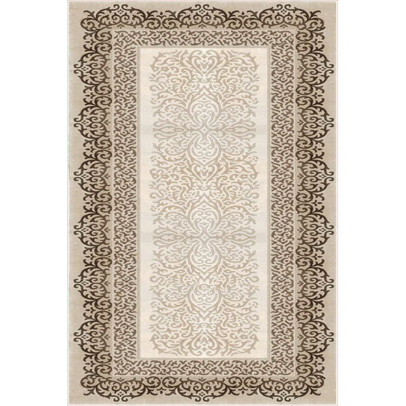Luxurious Velvet Area Rug, 5.2 x 7.5 ft | 100% Velvet Fabric, 100% Cotton Sole, 0.4 in Pile Height | Antibacterial, Non-Slip, Machine Washable | Elegant 3D Digital Print, Perfect for Living Room & Bedroom Décor