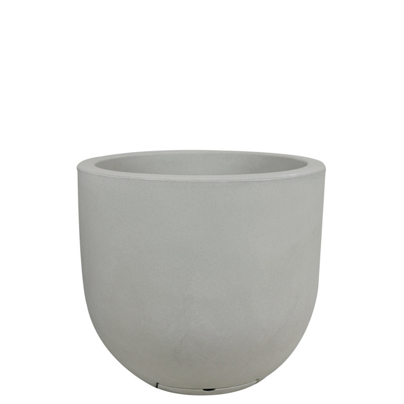 Petar ECOBO19.7 inches Eco Friendly Round Pot Planter, Decora Indoor Outdoor use Four season Use, 17.7" H x 19.7" W x 19.7" D