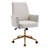 Mid-Back Liftable Office Chair, Striped Fabric, And Ergonomically Designed, Is An Excellent Choice For Working, Studying Or Relaxing. The Mid-Back Design Provides A Better Sitting Experience. White