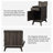 Alingtons 24.4" End Table - Storage Nightstand with Built-In Outlets-74338350