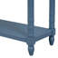 Élégante table de vestibule avec tiroirs et tablette inférieure, console rustique bleu marine fonctionnelle
